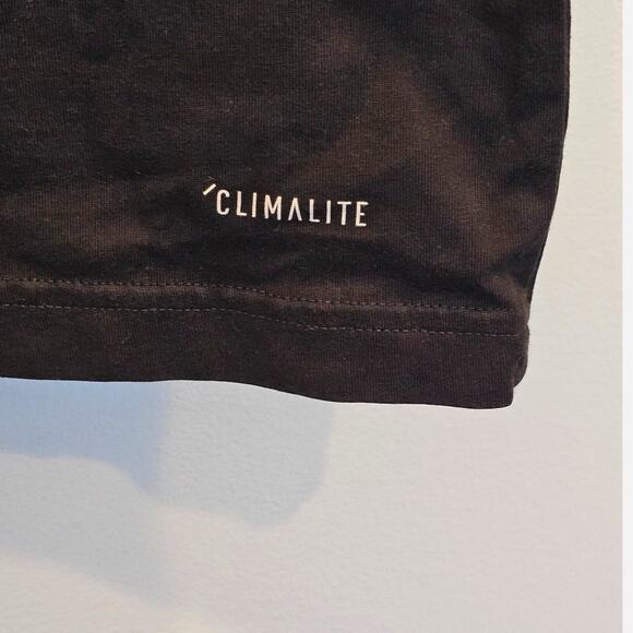 Adidas Basketball Tee Mens S Gold Logo Climalite Graphic T shirt - Picture 3 of 7